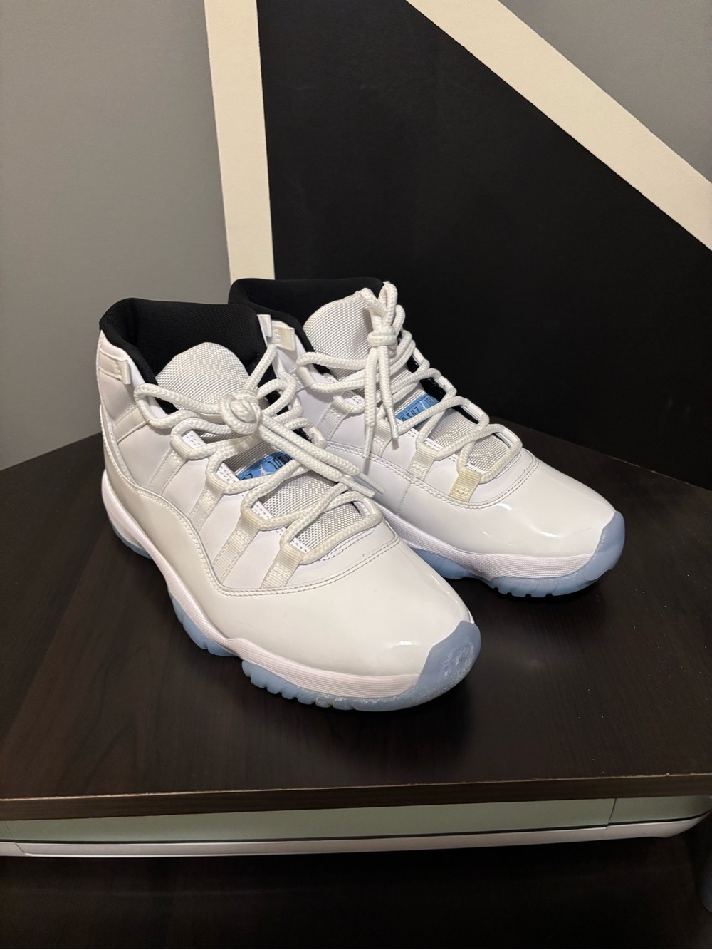 ** Back To School** Jordan Kids White High-Top Sneakers with Light Blue Sole